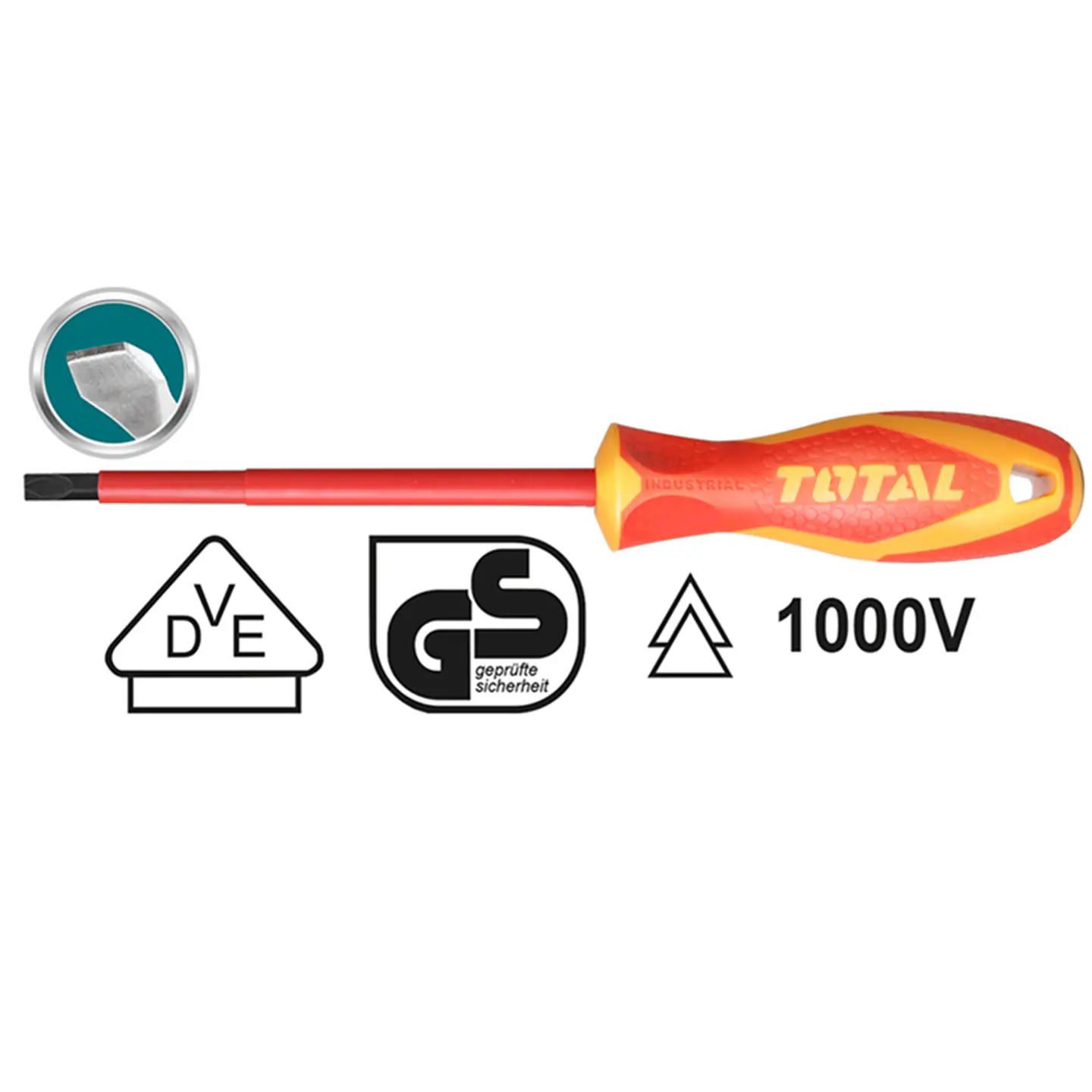 Destornillador Paleta Aislado Sl5.5 125mm Total Thtis5125 2