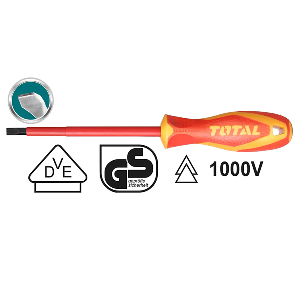 Destornillador Paleta Aislado Sl5.5 125mm Total Thtis5125 2