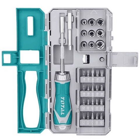 Kit Set Juego Destornillador 33 Piezas Total Tacsd30336