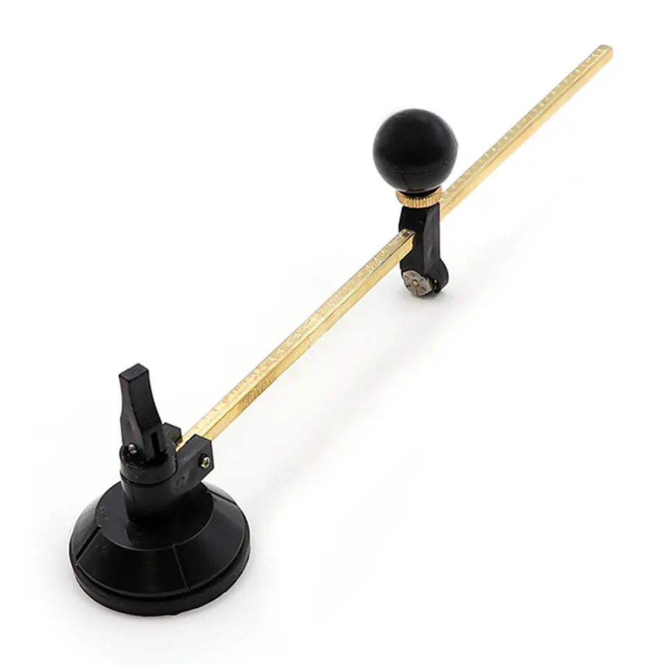 Marcador Cortador Vidrio Circular Compás Ruleta 30cm Total 1