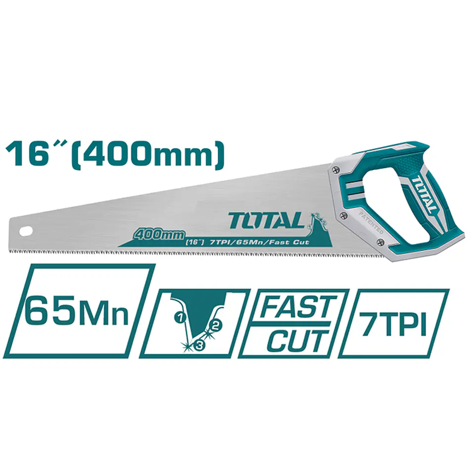 Serrucho Carpintero 16 Pulgadas Total Tht551662d 2