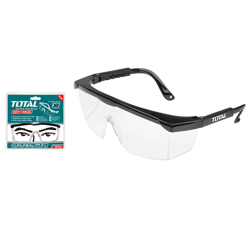 Lentes Antiparras De Seguridad Transparente Total Tsp301 1
