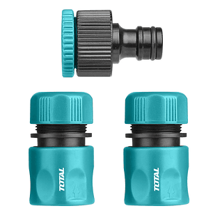 Kit Juego Boquillas Giratorias Para Manguera 3 Piezas Total