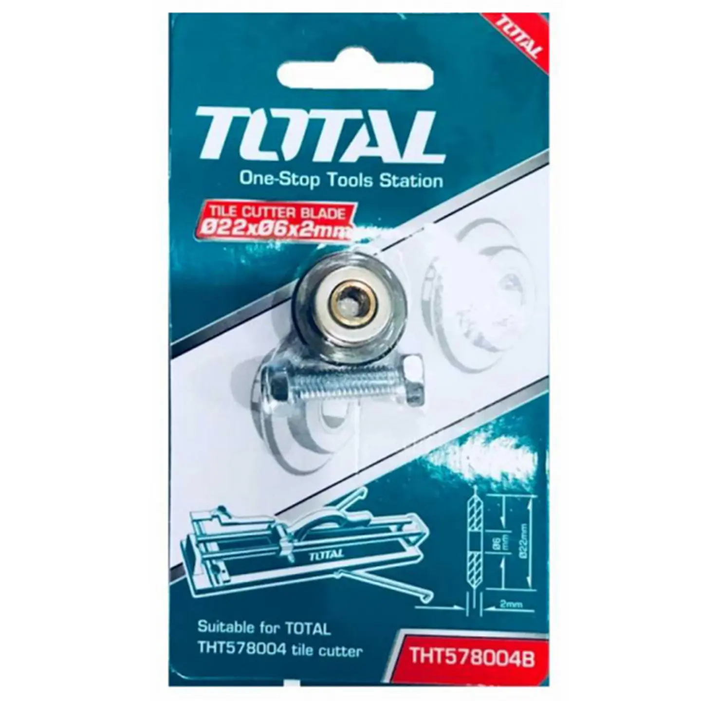 Rueda Repuesto P/ Cortadora De Ceramica 22x6x2 Mm Total 2