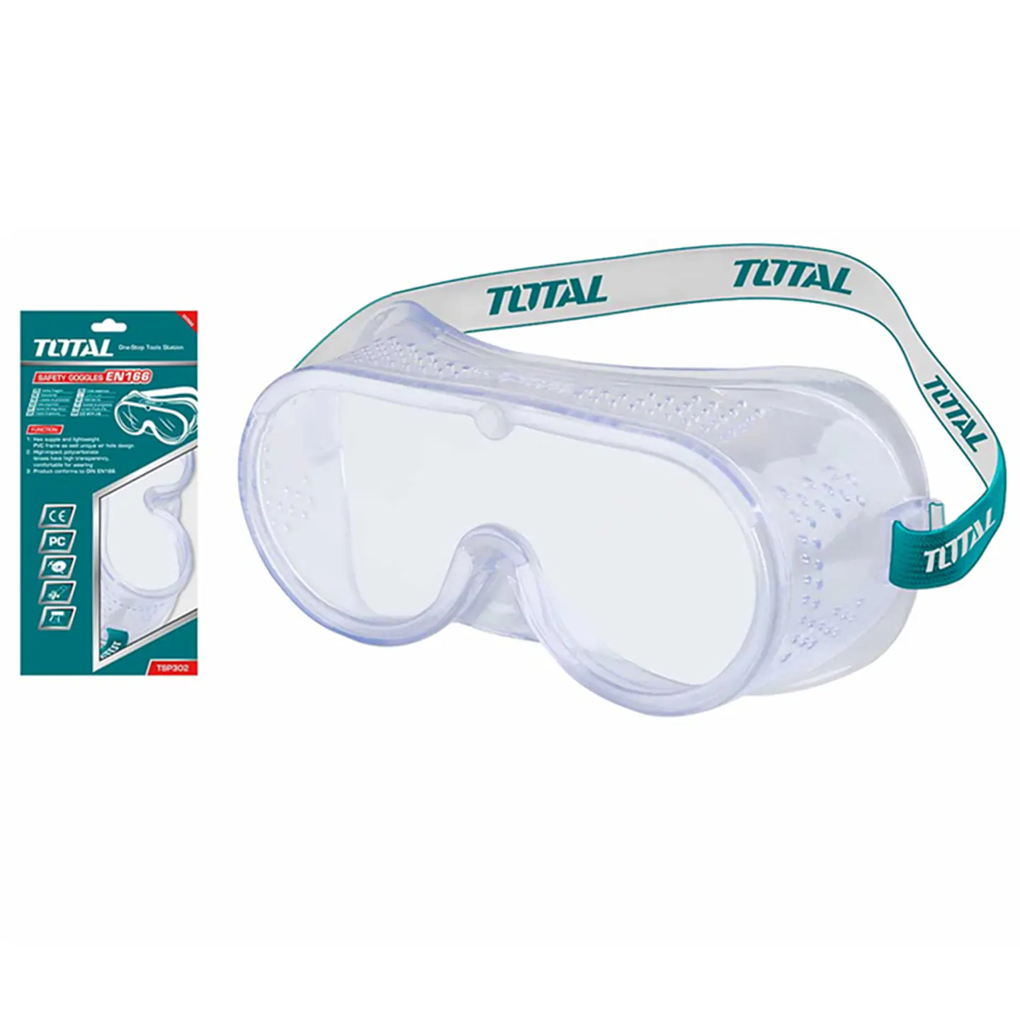 Lentes Gafas De Seguridad Pvc Alto Impacto Total Tsp302 2