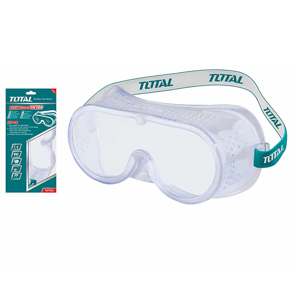 Lentes Gafas De Seguridad Pvc Alto Impacto Total Tsp302 2