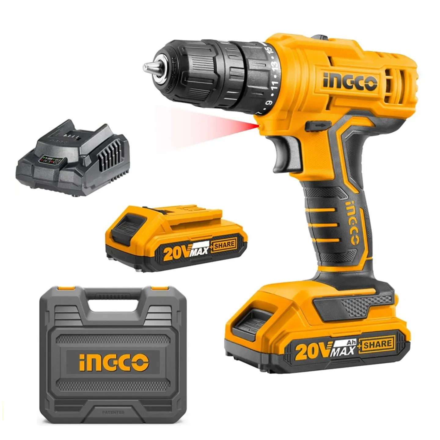 Taladro Atornillador 20v 10mm Ingco Cdli20012 1