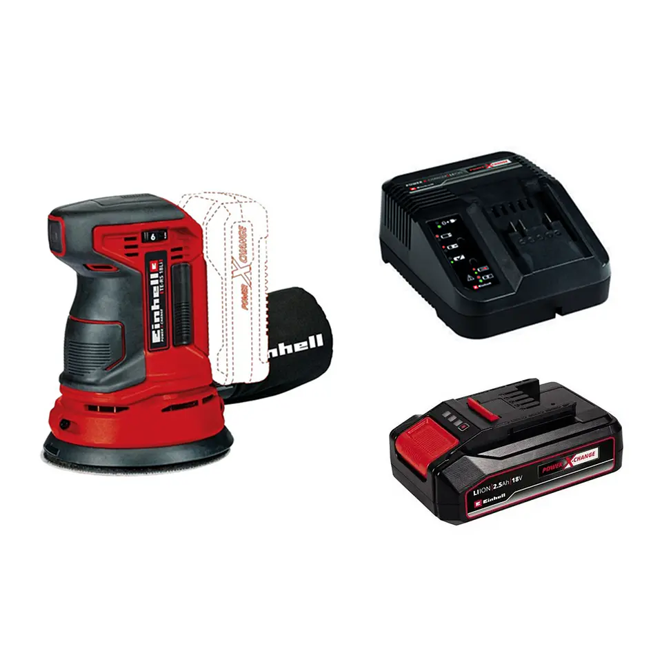 Lijadora Roto Orbital 18v Bateria + Cargador Einhell 4462010 1