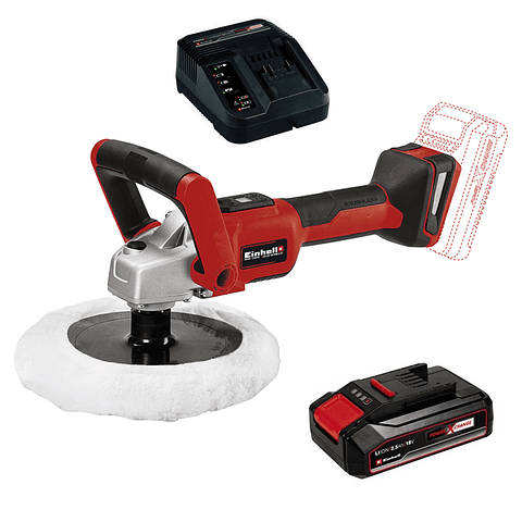 Pulidora 18v 7 Pulg 180mm Bateria + Cargador Einhell 2093320