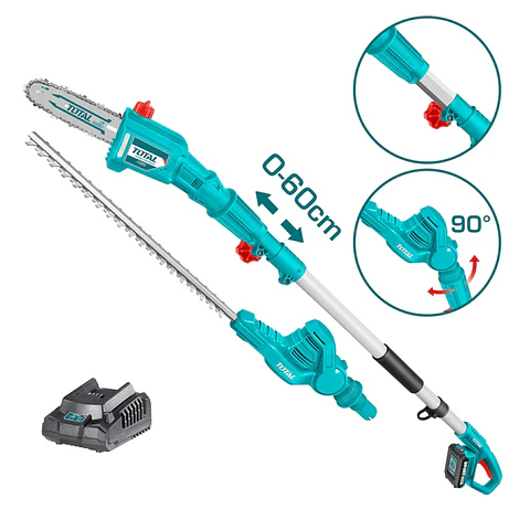 Podador Cortaseto 2 En 1 20v Bateria + Cargador Total TPTS201681