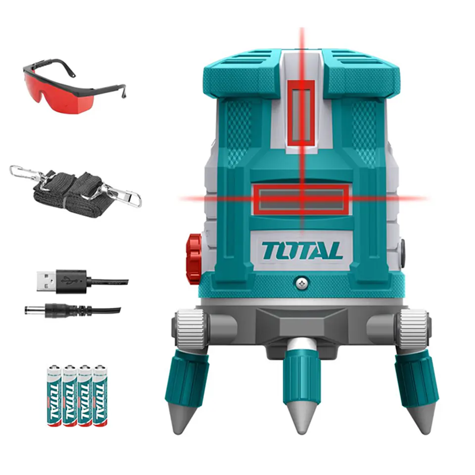 Nivel Laser Autonivelación Línea Roja 360 Grados Total 1