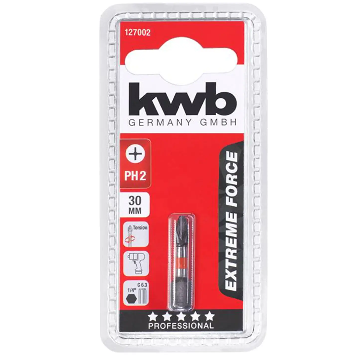 Punta Phillips Torsion Ph2 X 30mm Kwb 127002 2