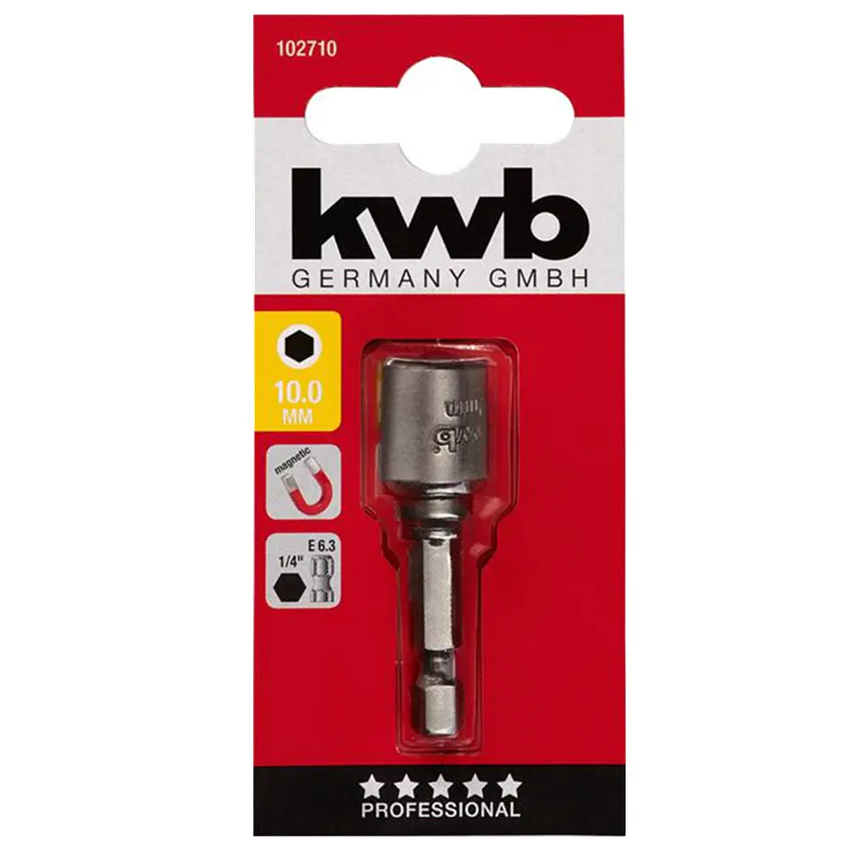 Adaptador Punta Magnetico De 1/4 X 10mm Kwb 102710 2