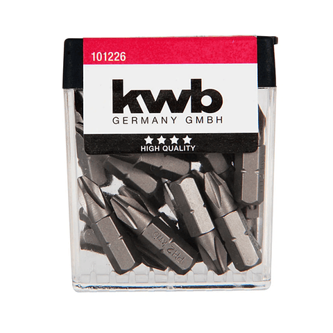 Set Juego De Puntas P/ Atornillador Ph2 Phillips 25 Unds Kwb