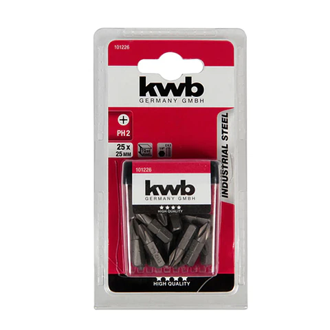 Set Juego De Puntas P/ Atornillador Ph2 Phillips 25 Unds Kwb