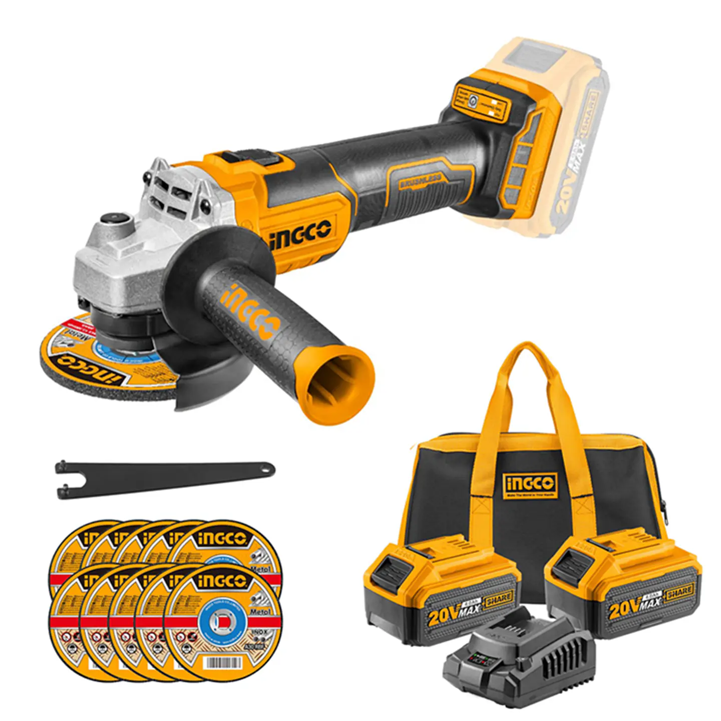 Esmeril Angular Ingco Cagli2011582 20 V 1