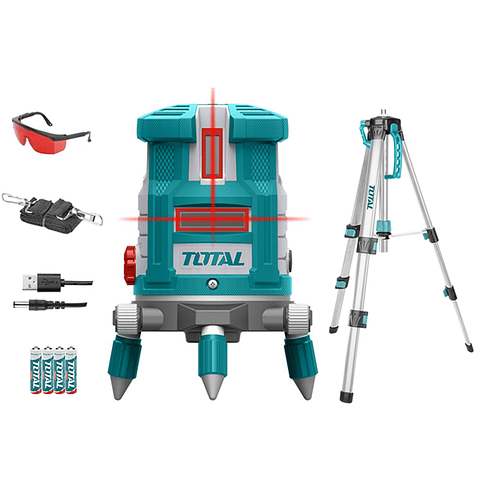 Nivel Laser Autonivelación 360 Grados + Trípode Total