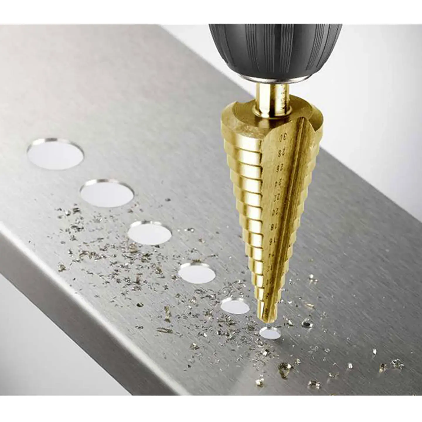 Juego Kit Set De Broca Escalonada 3 Piezas Kwb 525890 3