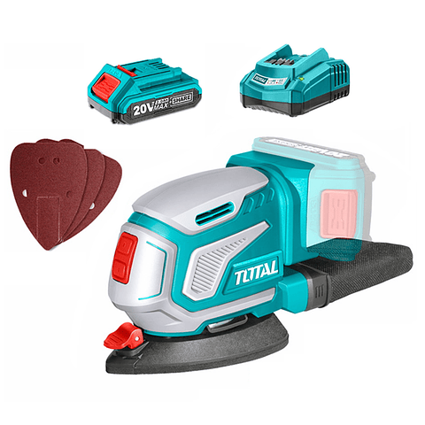 Lijadora Orbital De Palma 20v Bateria + Cargador Total
