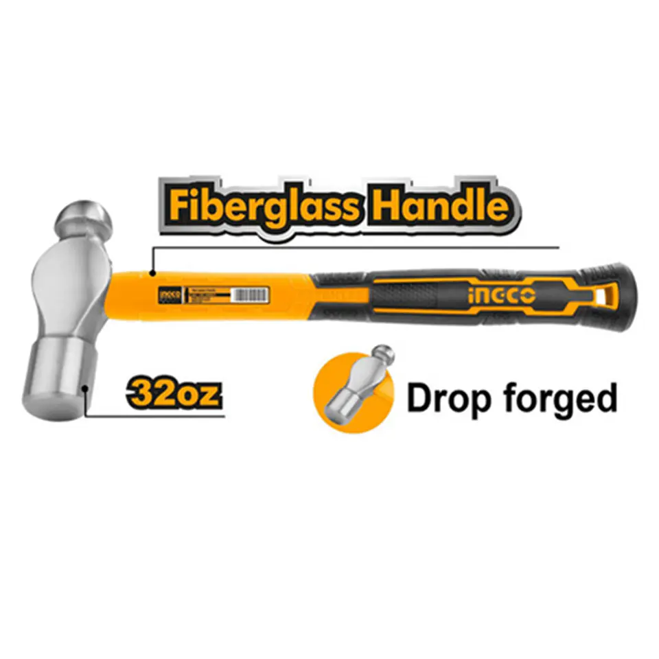 Martillo De Peña Mango De Fibra 32oz Ingco Hbph88032 2