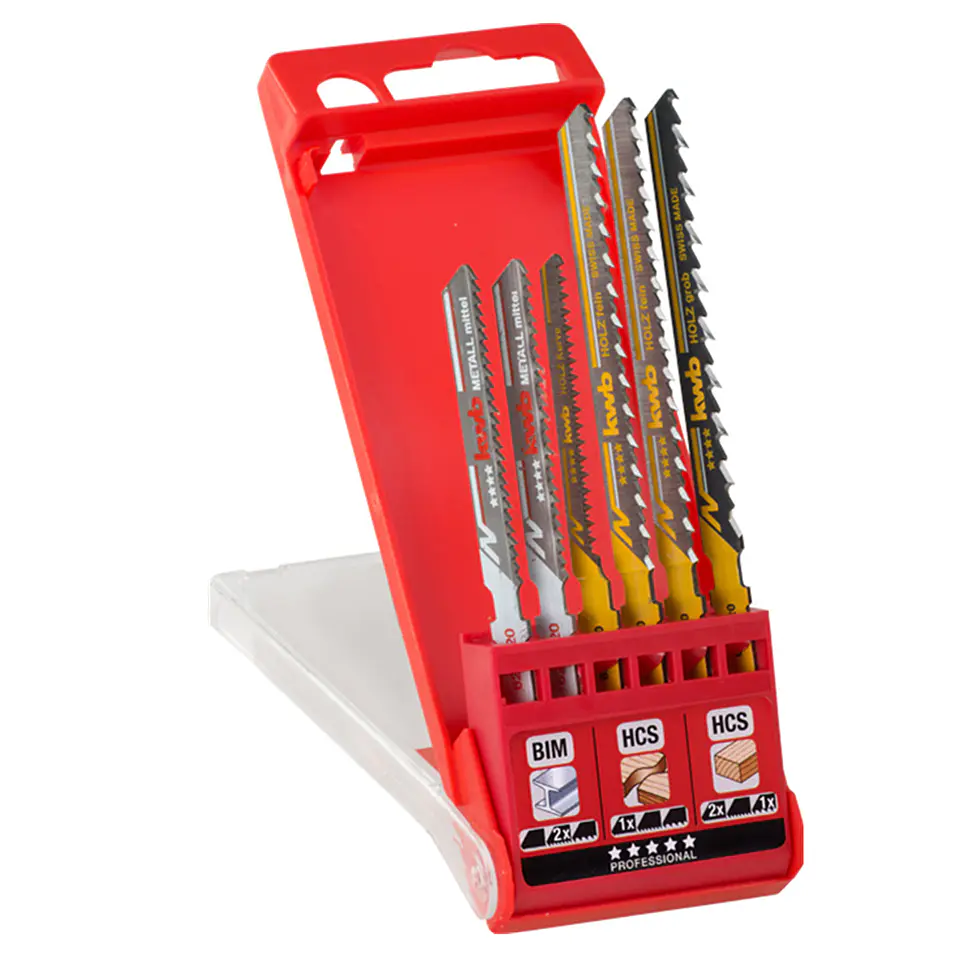 Set Repuesto Hoja Para Sierra Caladora 6 Pcs Kwb 625620 1