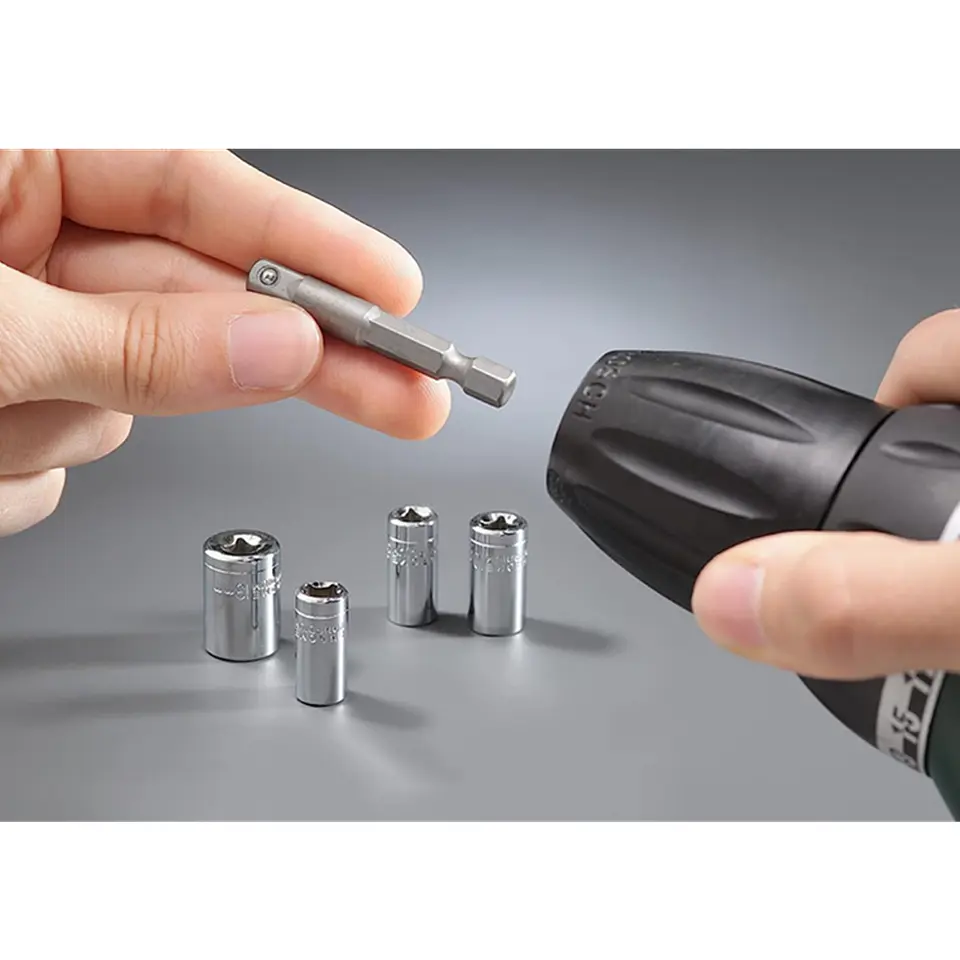 Kit Dados Y Adaptador Para Taladro 5 Piezas Kwb 105110 3