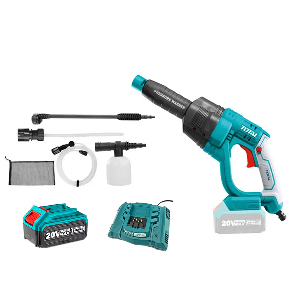 Hidrolavadora Inalambrica 20v 24.8bar Bat+ Carg Total 1