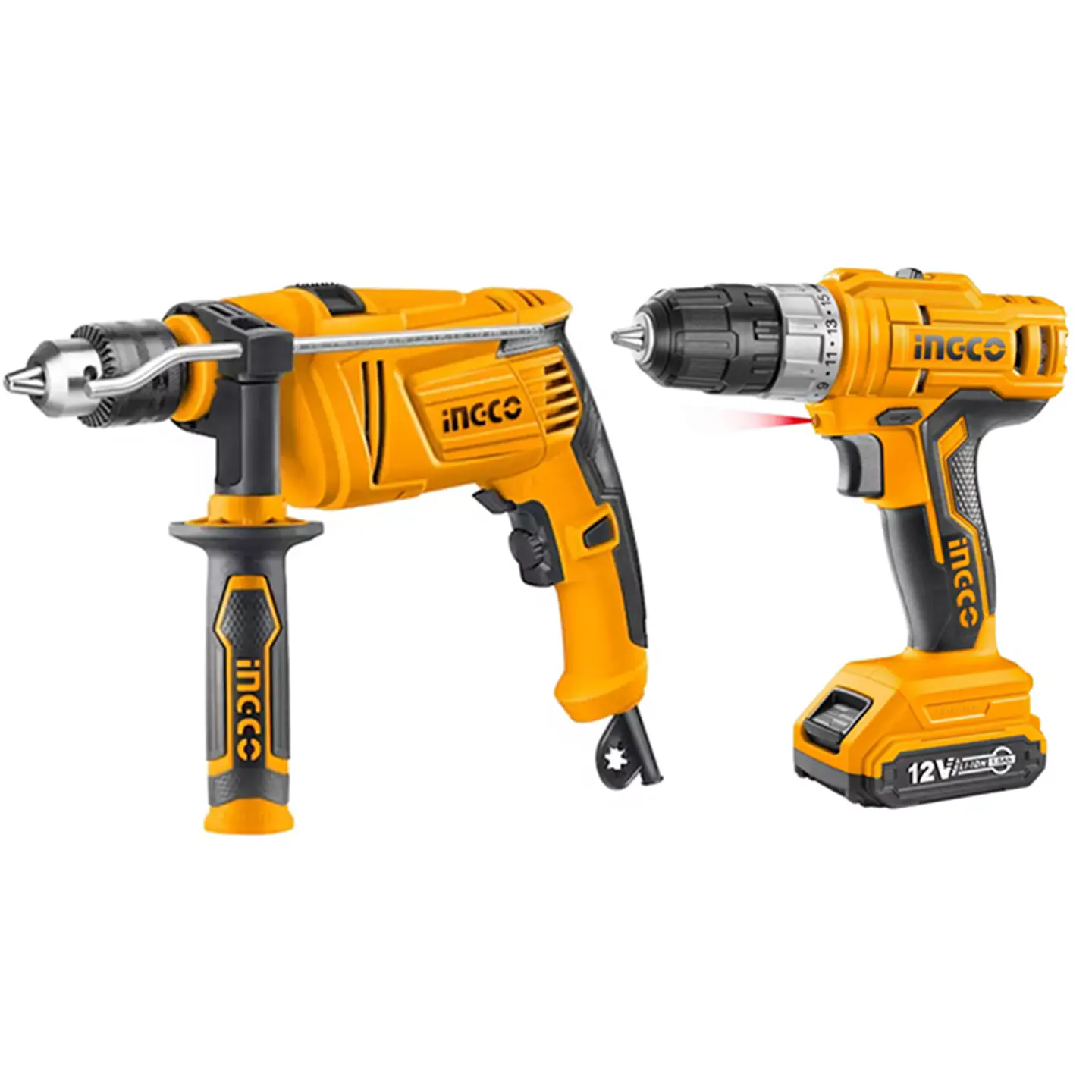 Taladro Atornillador 12v + Taladro Percutor 850w Ingco 1