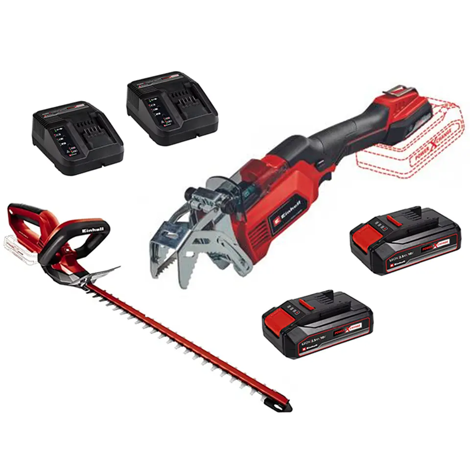 Sierra Sable Podadora + Cortasetos 18v Bat+ Cargador Einhell 1