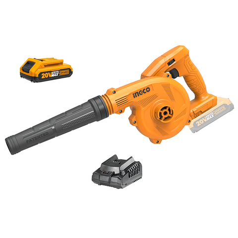 Soplador Inalambrico 20v Bat + Cargador Ingco Cabli20018
