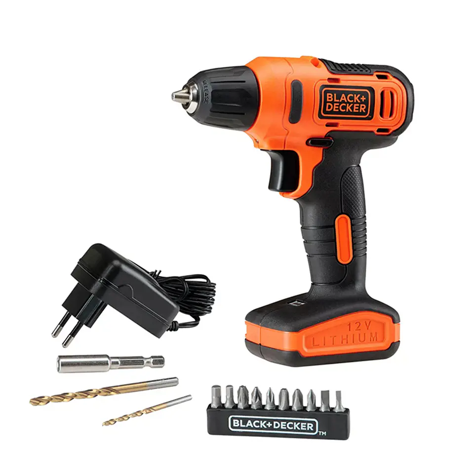 Taladro Atornillador 12v + 13 Acc. Black+decker Ld12s-b2c 1