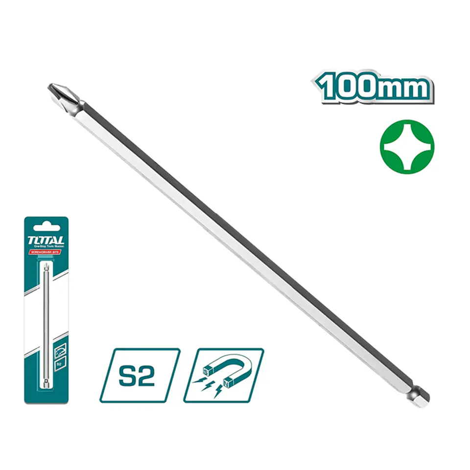 Punta Phillips S2 Ph2 100mm Magnetico Total Tac16ph274 2