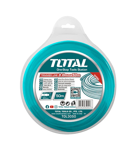 Hilo Nylon P/ Orilladora Para Pasto 3mm X 50 Mts Total
