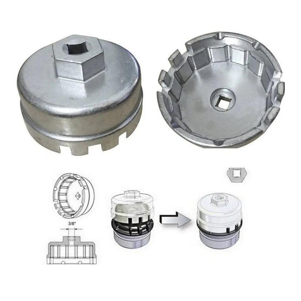 Llave Saca Filtro De Aceite Toyota 2