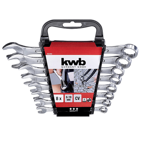 Juego De Llaves Punta Corona 8-19mm 8 Piezas Kwb 460390