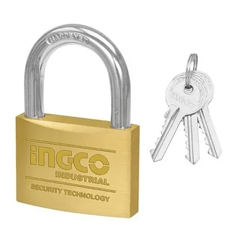Candado Seguridad De Bronce 50mm Ingco Dbpl0502