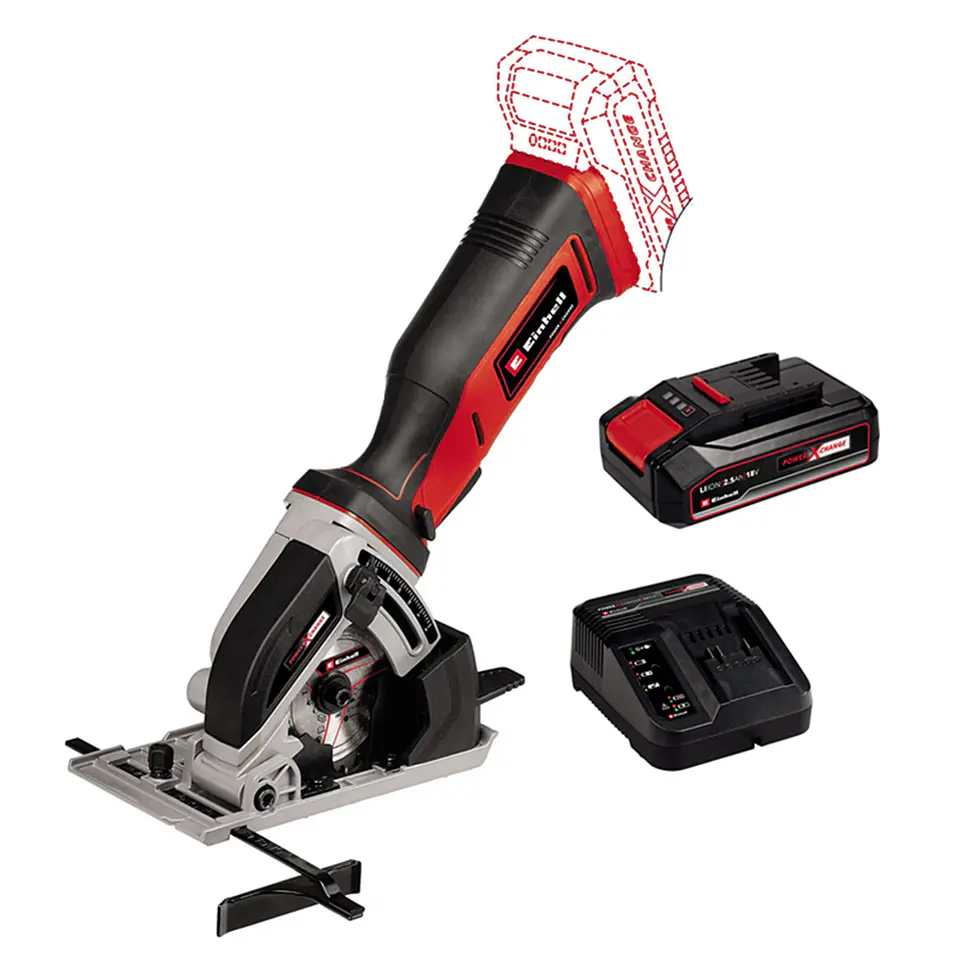 Mini Sierra Circular 18v Bat+ Cargador Einhell 1