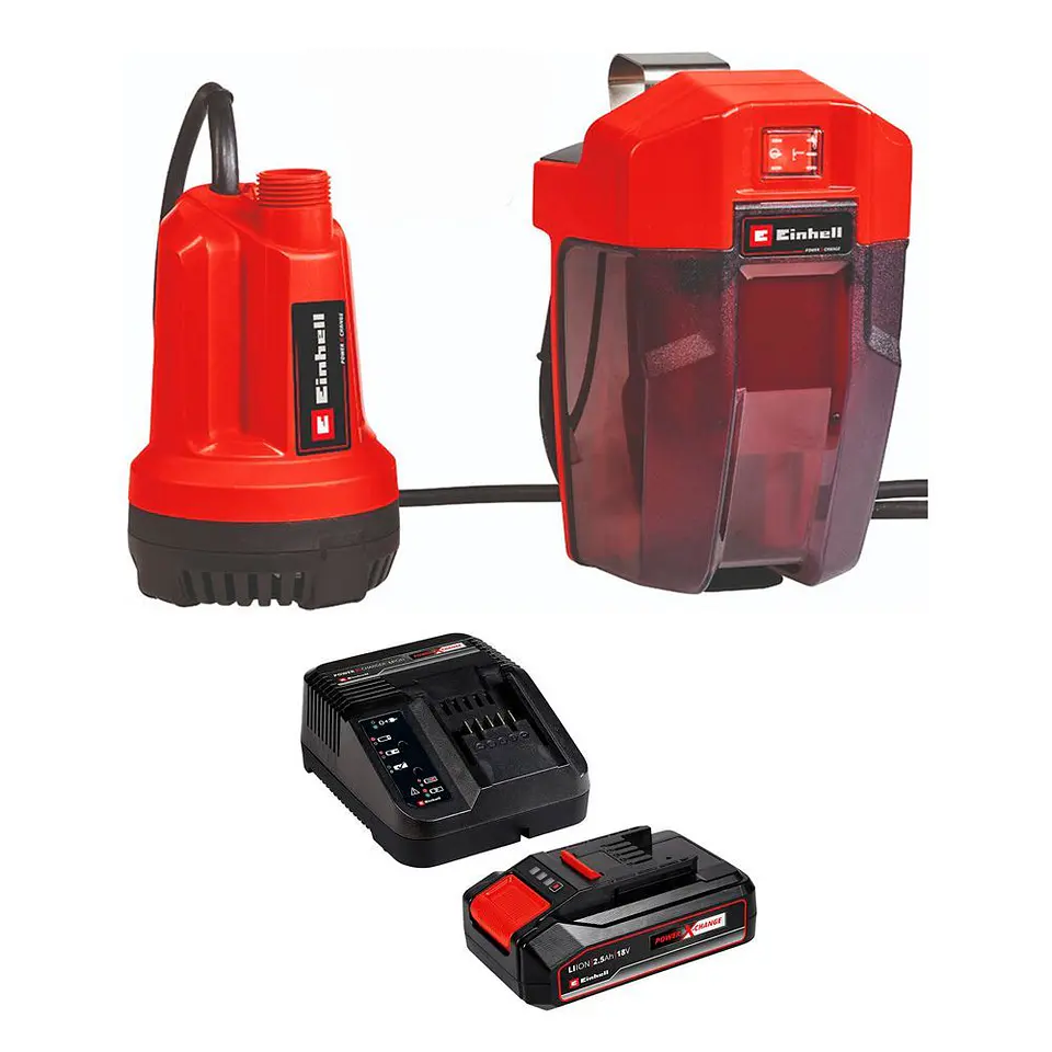 Bomba De Agua Limpia 18v Bat + Cargador Einhell 1