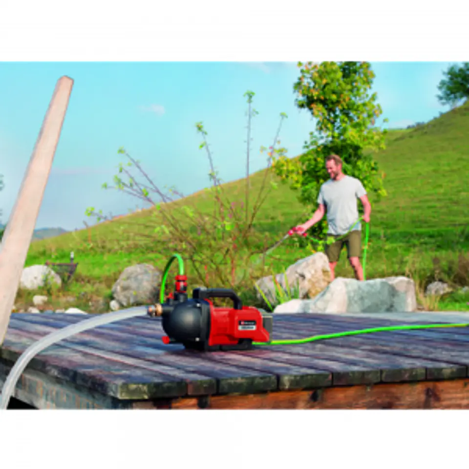 Bomba De Agua Jardin 36v Bat + Cargador Einhell 3