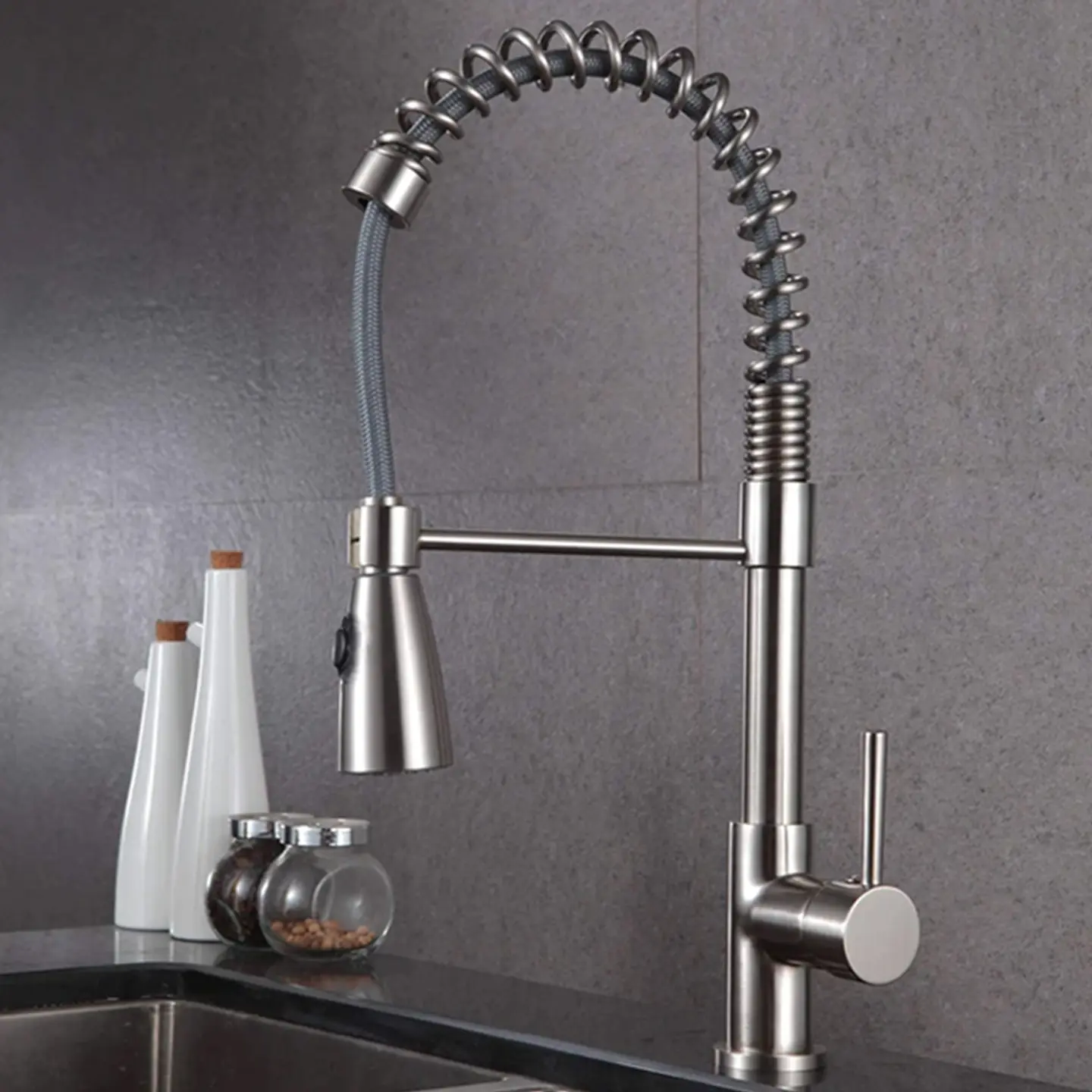 Llave Monomando Lavaplatos Vertical Profesional 2