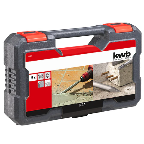 Set Cinceles Para Rotomartillo Sds Plus 5 Pcs Kwb