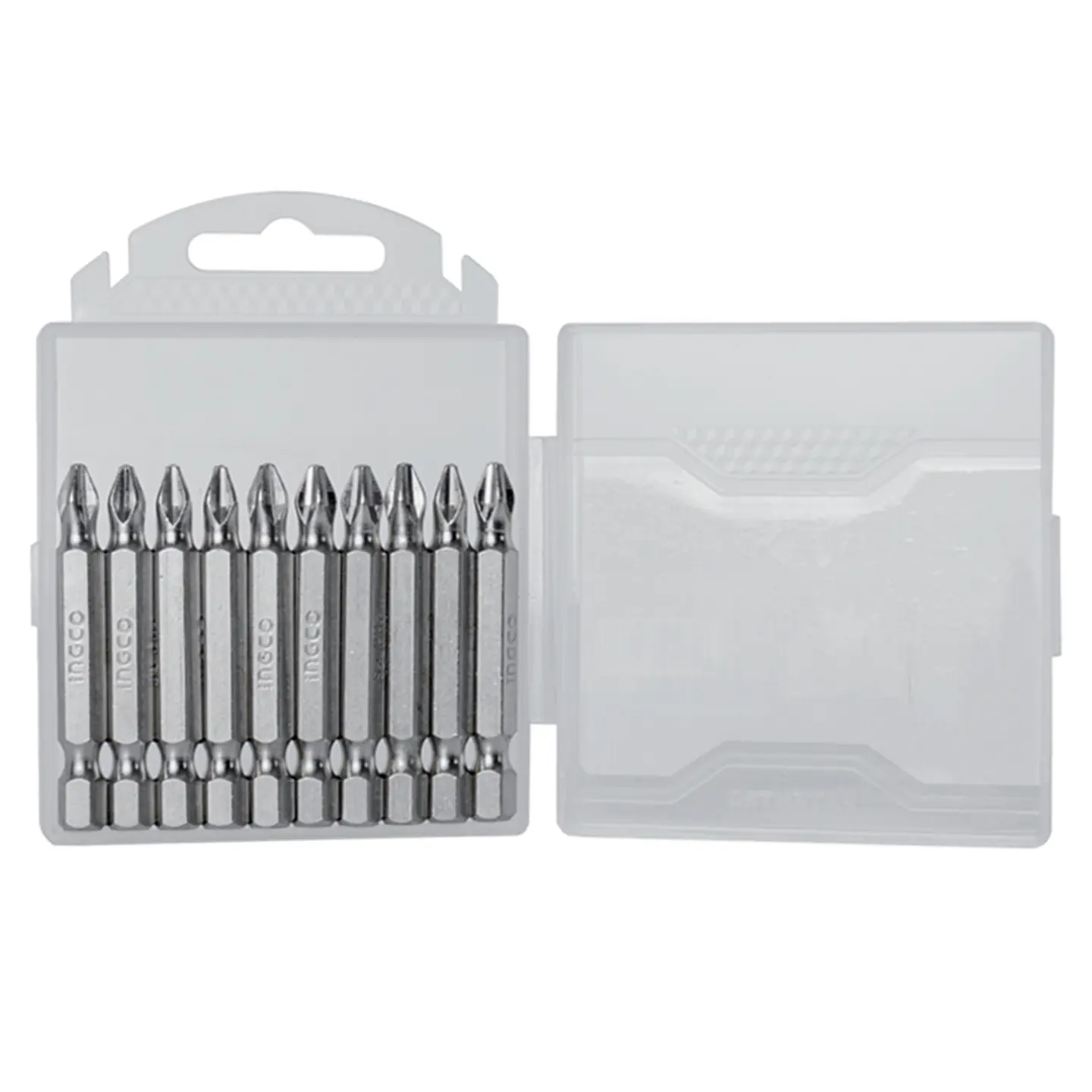 Puntas Phillips Hex S2 Ph2 10pcs Magnetico Ingco 1