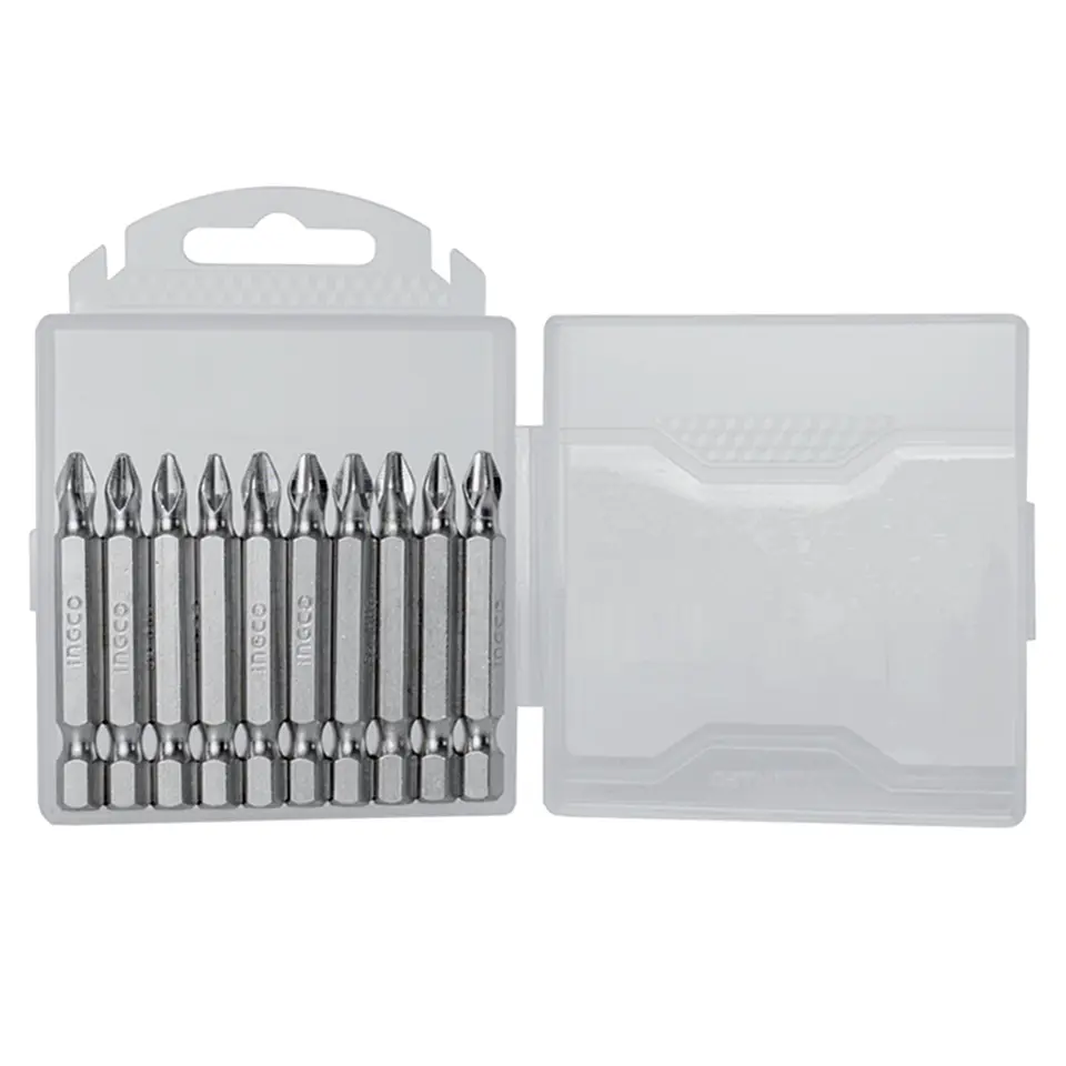 Puntas Phillips Hex S2 Ph2 10pcs Magnetico Ingco 1