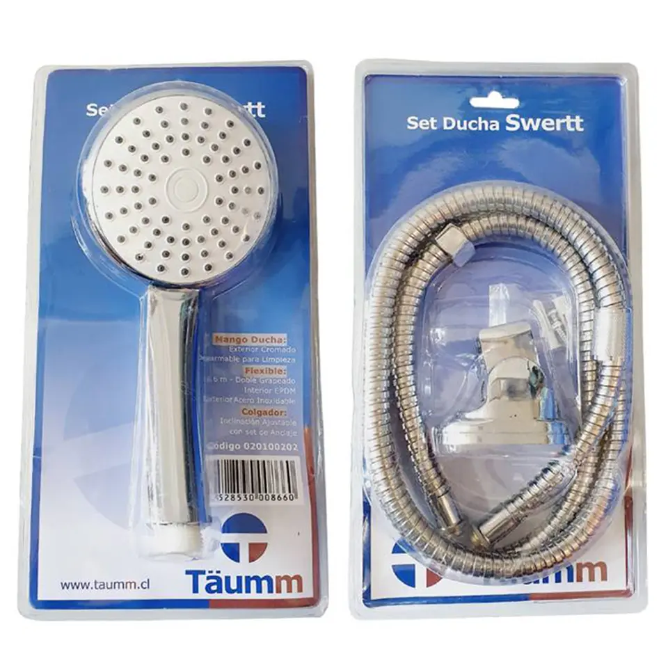 Set De Ducha Con Flexible Manguera Y Soporte Ducha 1