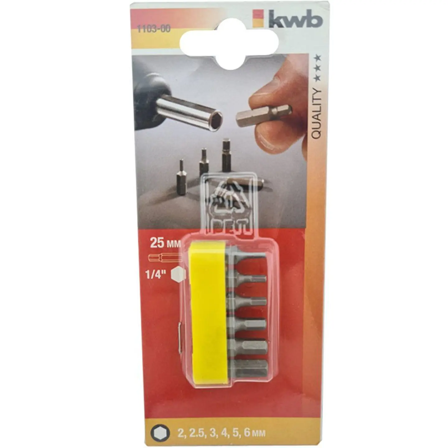 Juego De Puntas Taladro 6 Piezas Kwb 110300 1