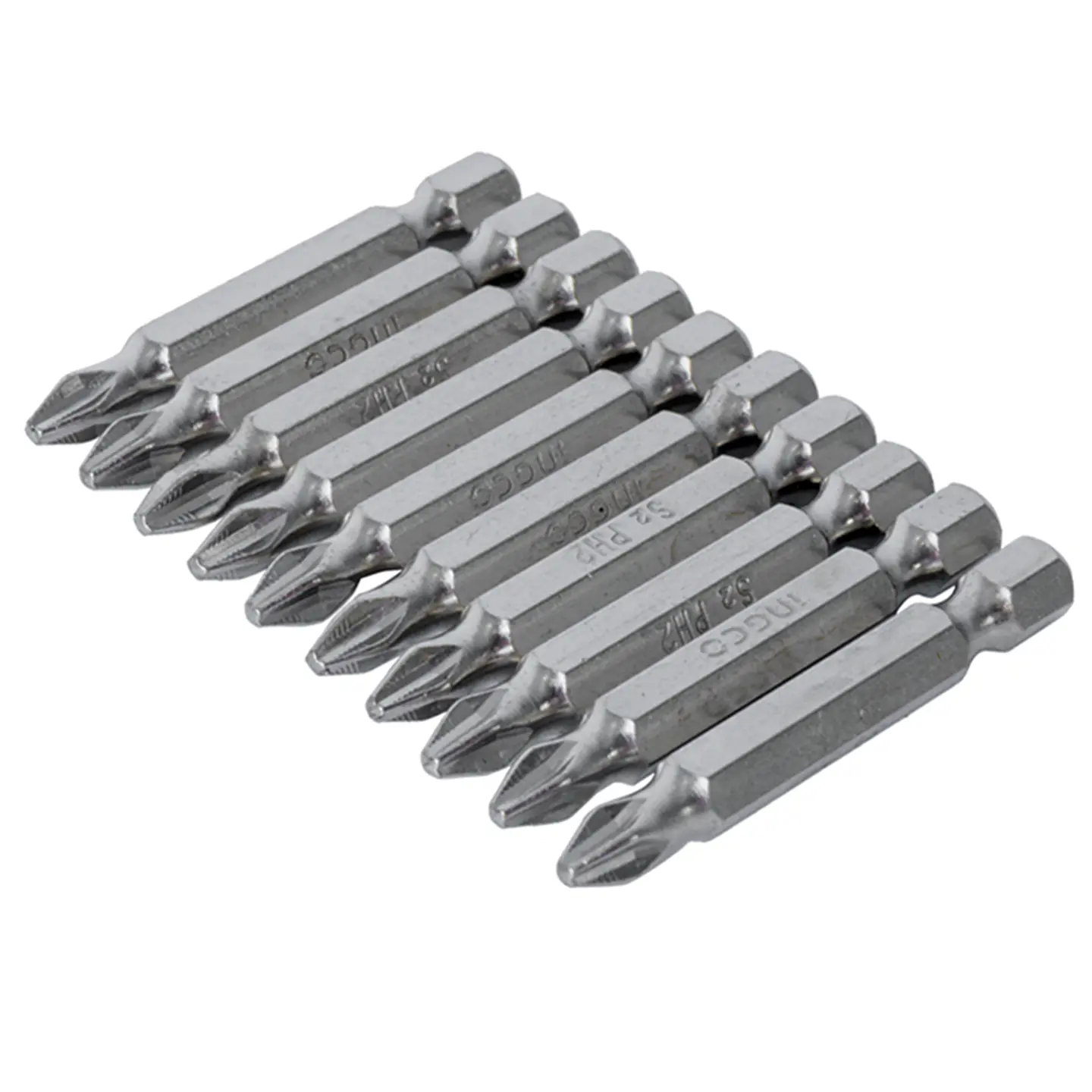 Puntas Phillips Hex S2 Ph2 10pcs Magnetico Ingco 2