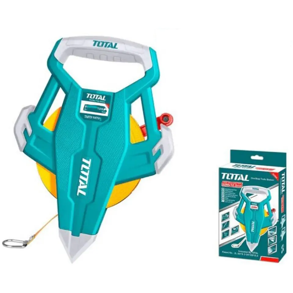 Huincha De Medir Fibra 100mts Total Tmtf131006 2