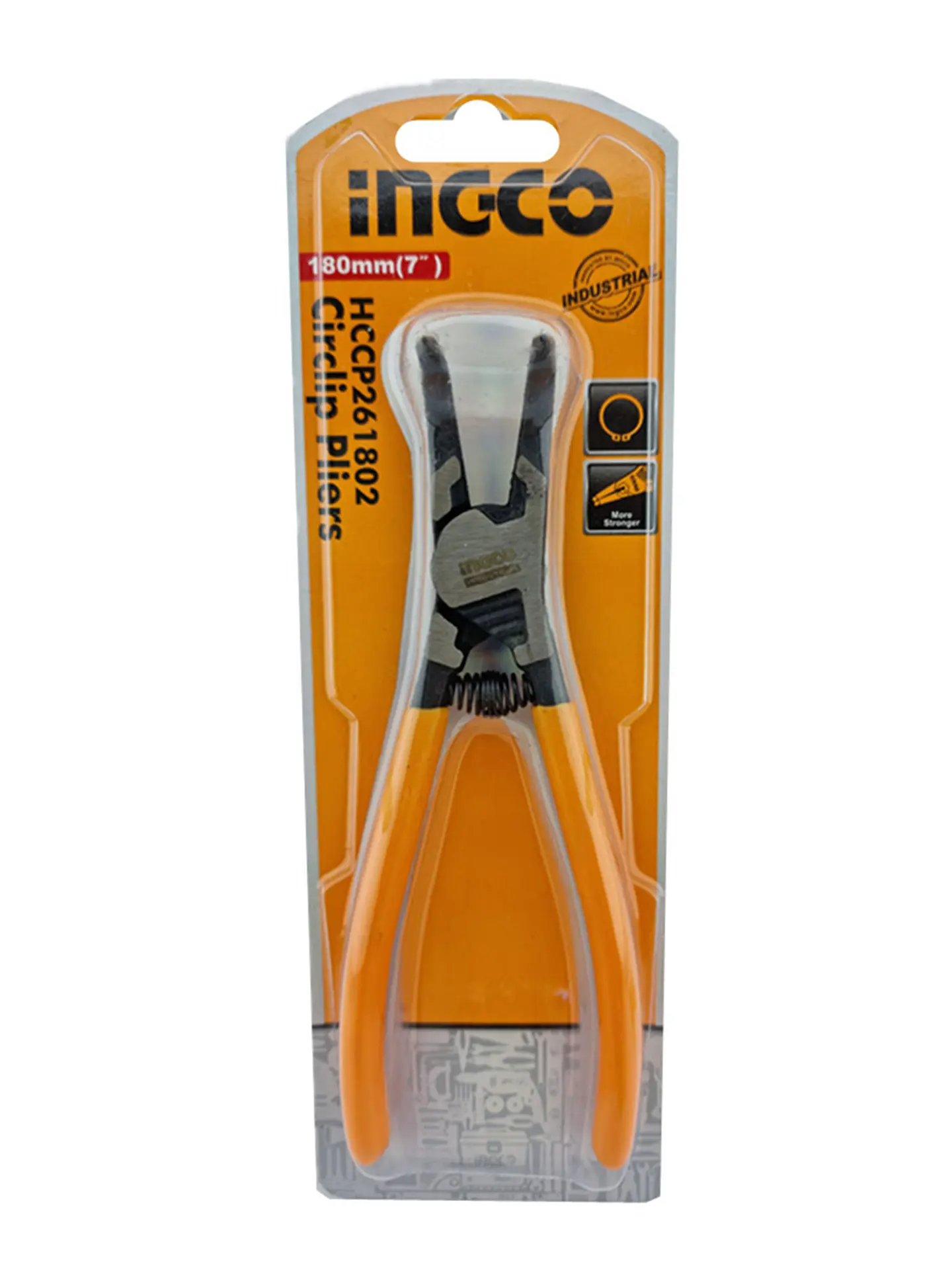 Alicate Sacaseguro Curvo 7 Pulg Ingco Hccp261802 2