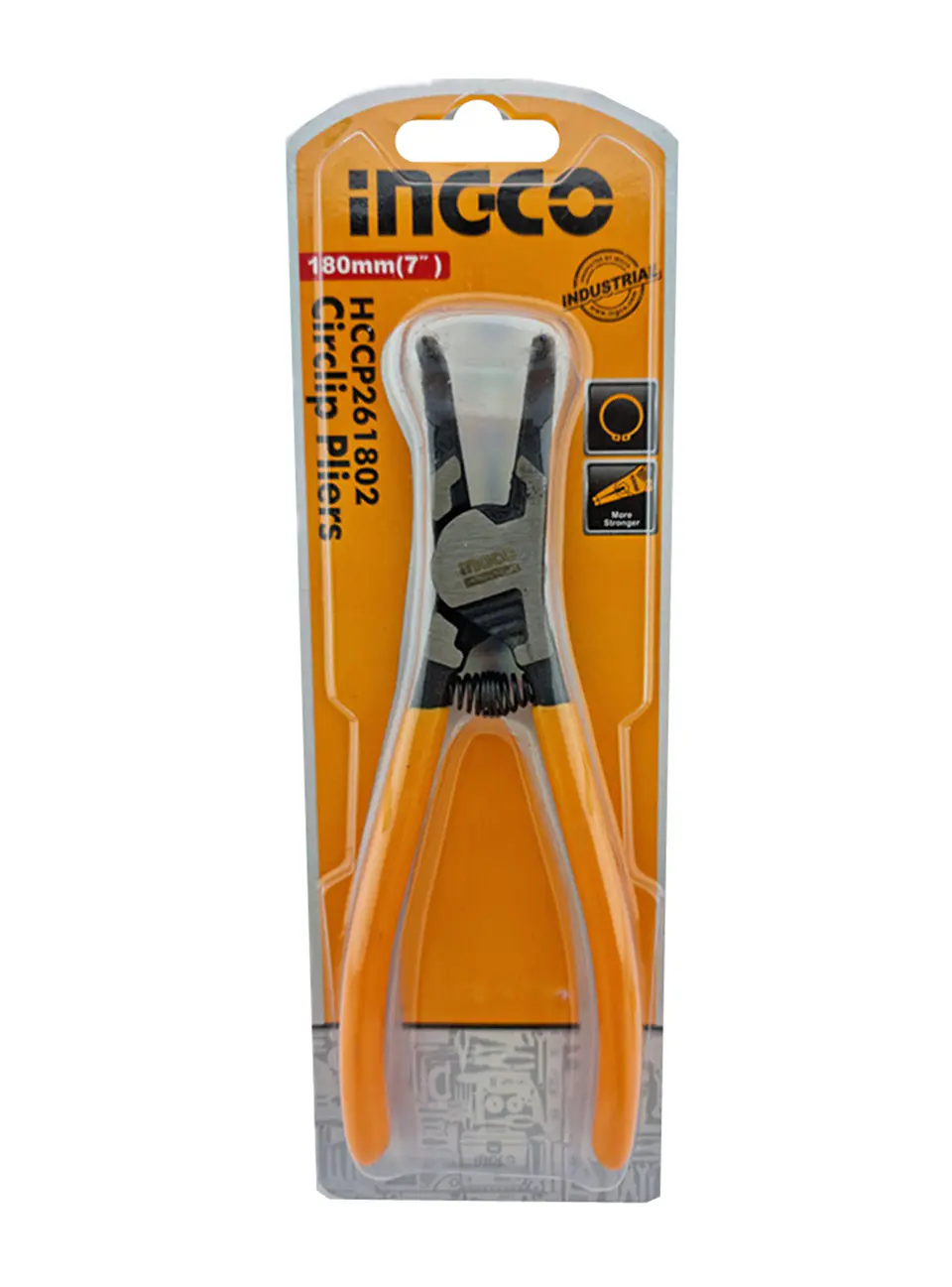 Alicate Sacaseguro Curvo 7 Pulg Ingco Hccp261802 2