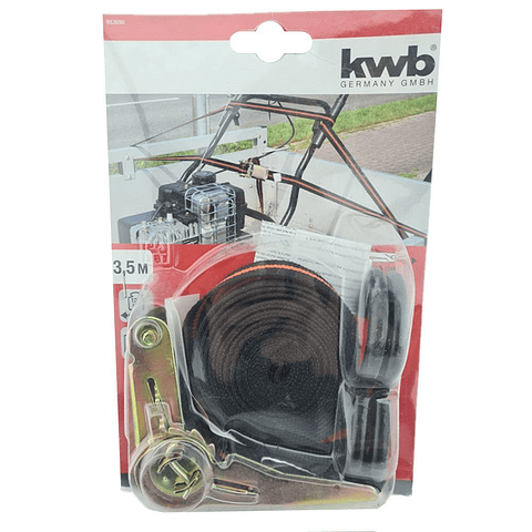 Eslinga Cinta Amarre Ratchet 122 Kg X 3.5m Kwb 